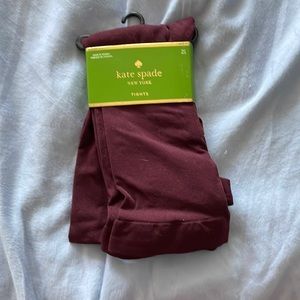 Kate spade M/L tights Midnight Wine